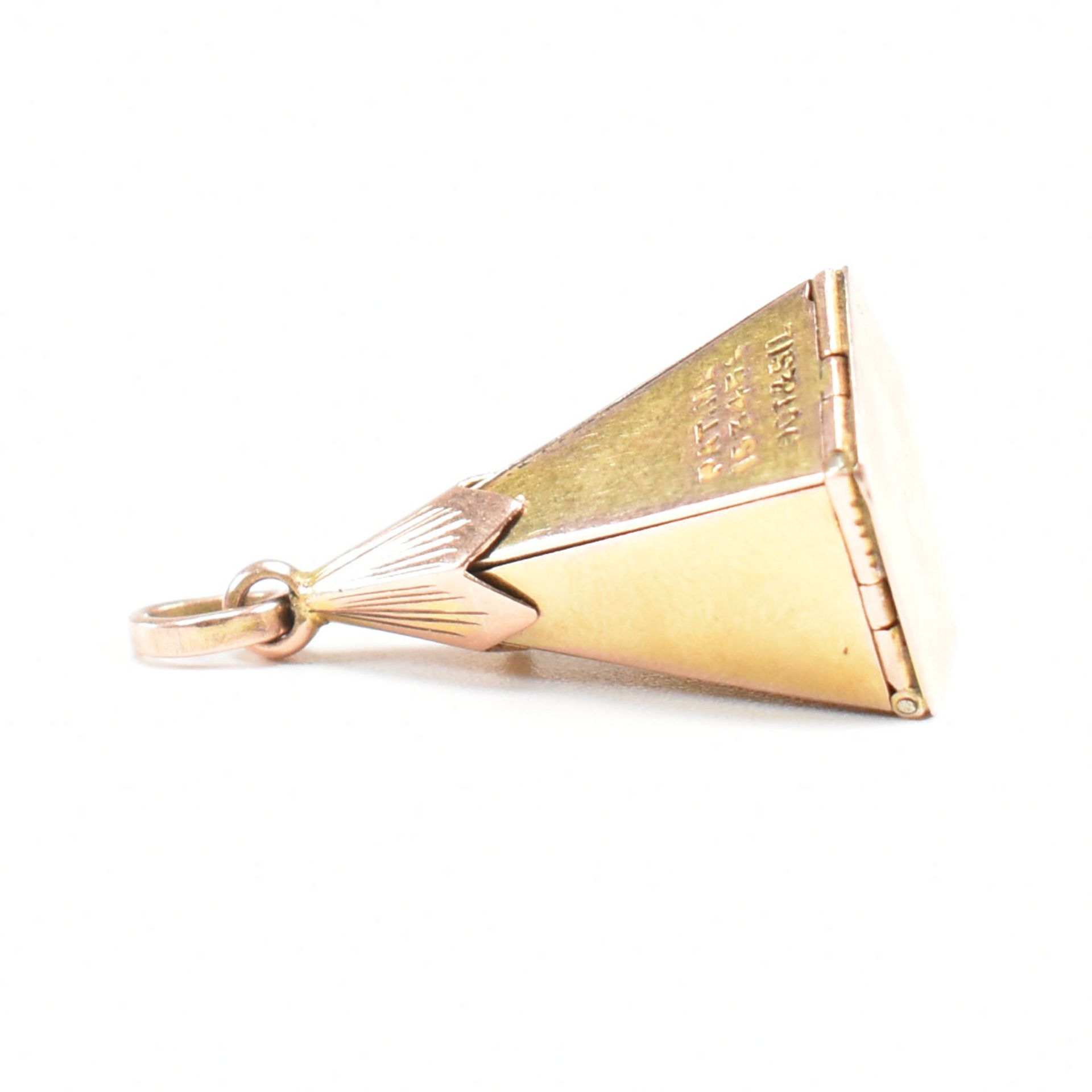 1920S GOLD & SILVER MASONIC PYRAMID METAMORPHIC STAR PENDANT - Image 2 of 10