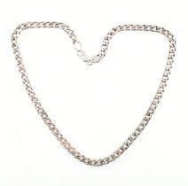 HALLMARKED SILVER CURB LINK CHAIN NECKLACE