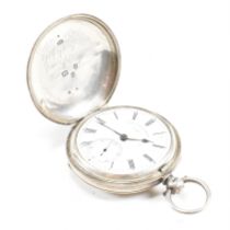 SILVER HALLMARKED FULL HUNTER THOS RUSSELL POCKET WATCH