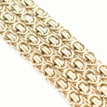 HALLMARKED 9CT GOLD BYZANTINE CHAIN NECKLACE