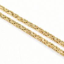 14CT GOLD FANCY LINK CHAIN NECKLACE