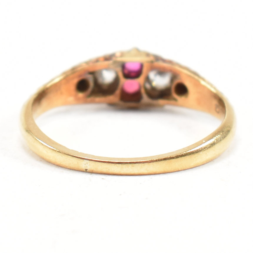 HALLMARKED 18CT GOLD 19TH CENTURY VICTORIAN GEM SET RING - Image 5 of 8