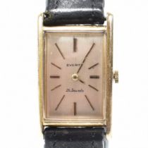 9CT GOLD HALLMARKED EVERITE GENTS WRISTWATCH