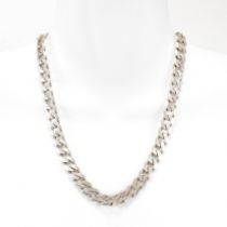 HALLMARKED 925 SILVER CHUNKY CURB LINK NECKLACE