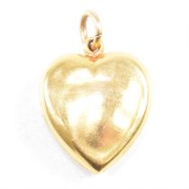 EDWARDIAN HALLMARKED 15CT GOLD HEART LOCKET