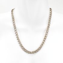 HALLMARKED 925 SILVER CURB LINK CHAIN NECKLACE