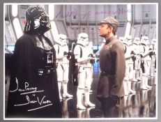 STAR WARS - PROWSE & PENNINGTON - DUAL SIGNED 16X12"