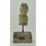 CHINESE ORIENTAL NEPHRITE STATUETTE OF DIGNITARY