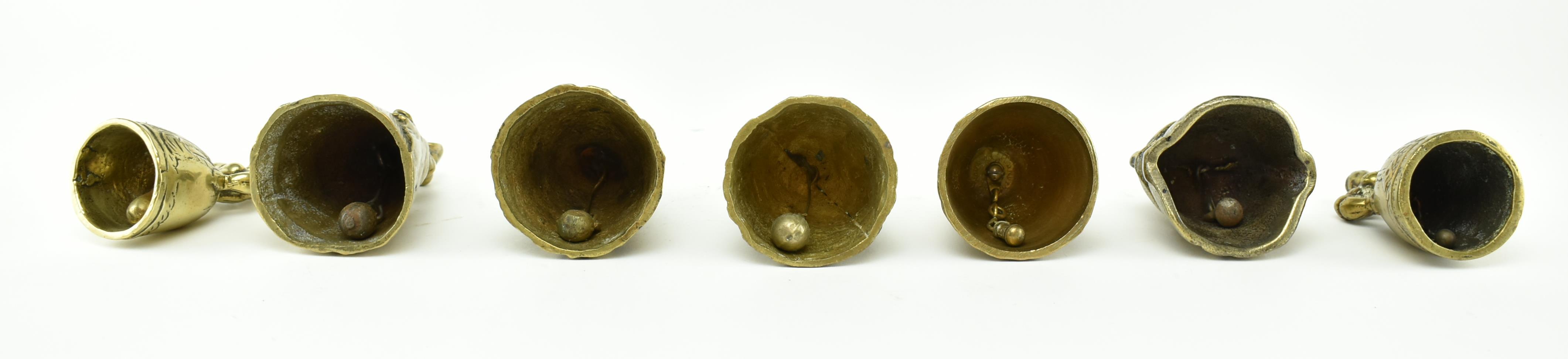 GROUP OF 18TH CENTURY BRASS LADY TABLE BELLS - Image 5 of 5