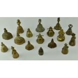 COLLECTION OF SIXTEEN VICTORIAN & EDWARDIAN FIGURE BELLS