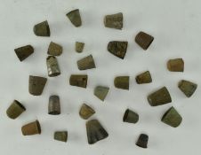 COLLECTION OF ANCIENT / MEDIEVAL BRONZE THIMBLES