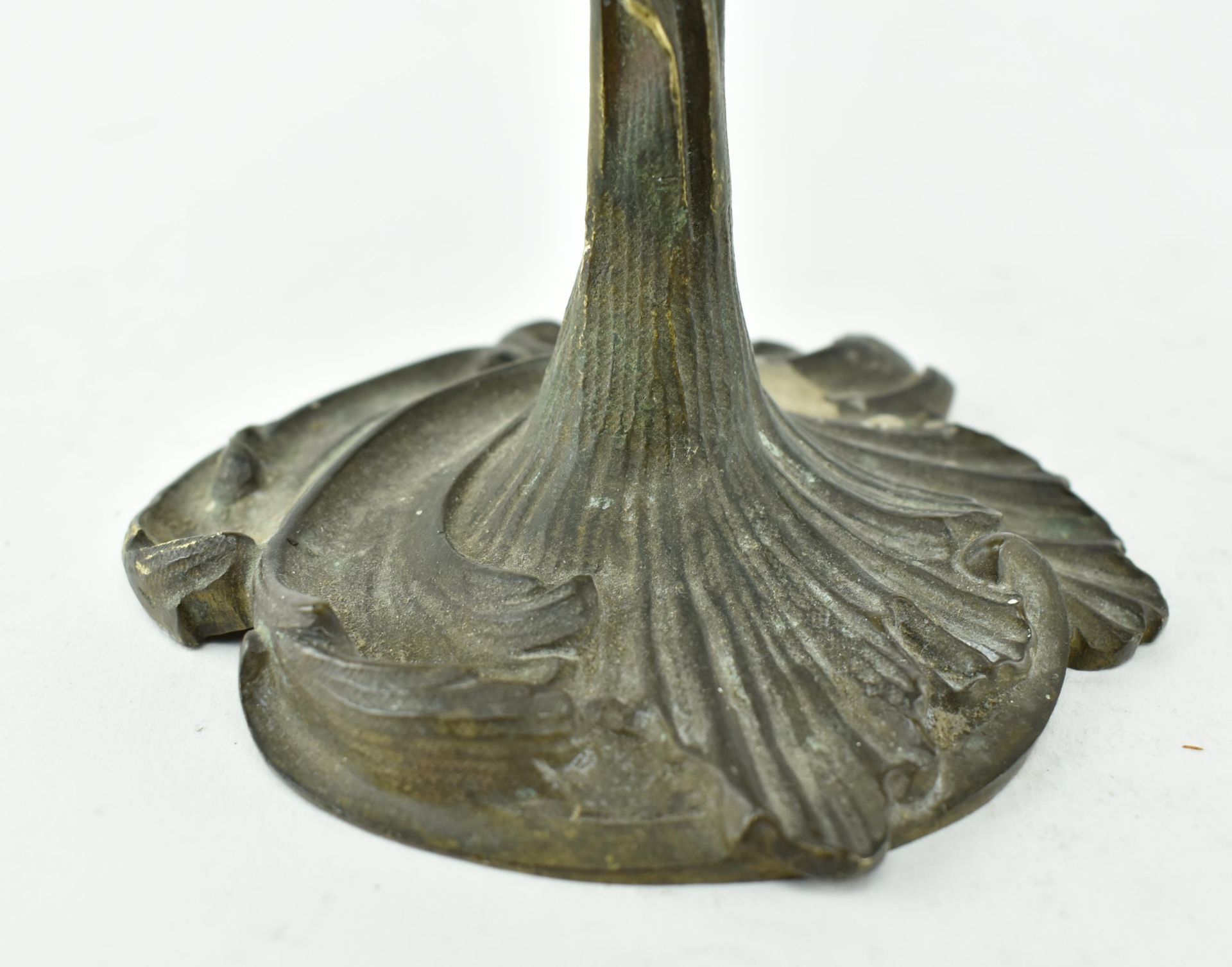 TWO 19TH CENTURY AND LATER EUROPEAN CANDLESTICKS - Image 4 of 7