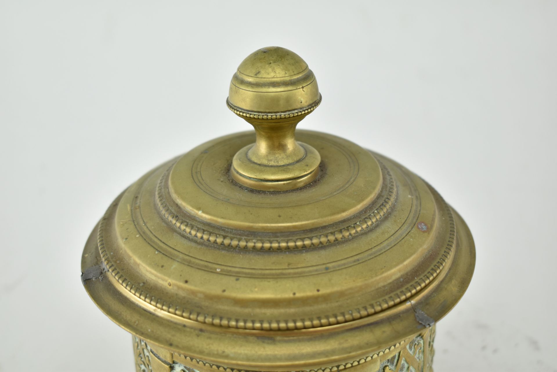 EARLY 20TH CENTURY PERSIAN BRASS TEA CADDY - Image 2 of 8