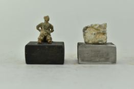 TWO ROMAN GRAND TOUR INSPIRED IRON ARTEFACTS