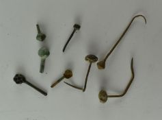 COLLECTION OF EIGHT PIECES OF ANCIENT ROMAN HAIR/DRESS PINS