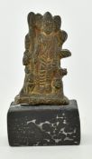 HINDU BRASS MINIATURE OF DATTATREYA GODDESS