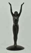 20TH CENTURY BRONZE SCULPTURE IN THE FORM OF A WOMAN