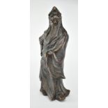 EARLY 20TH CENTURY BRONZE STATUE OF 'GUAN YU'.