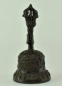 20TH CENTURY TIBETAN BRONZE VAJRA BELL