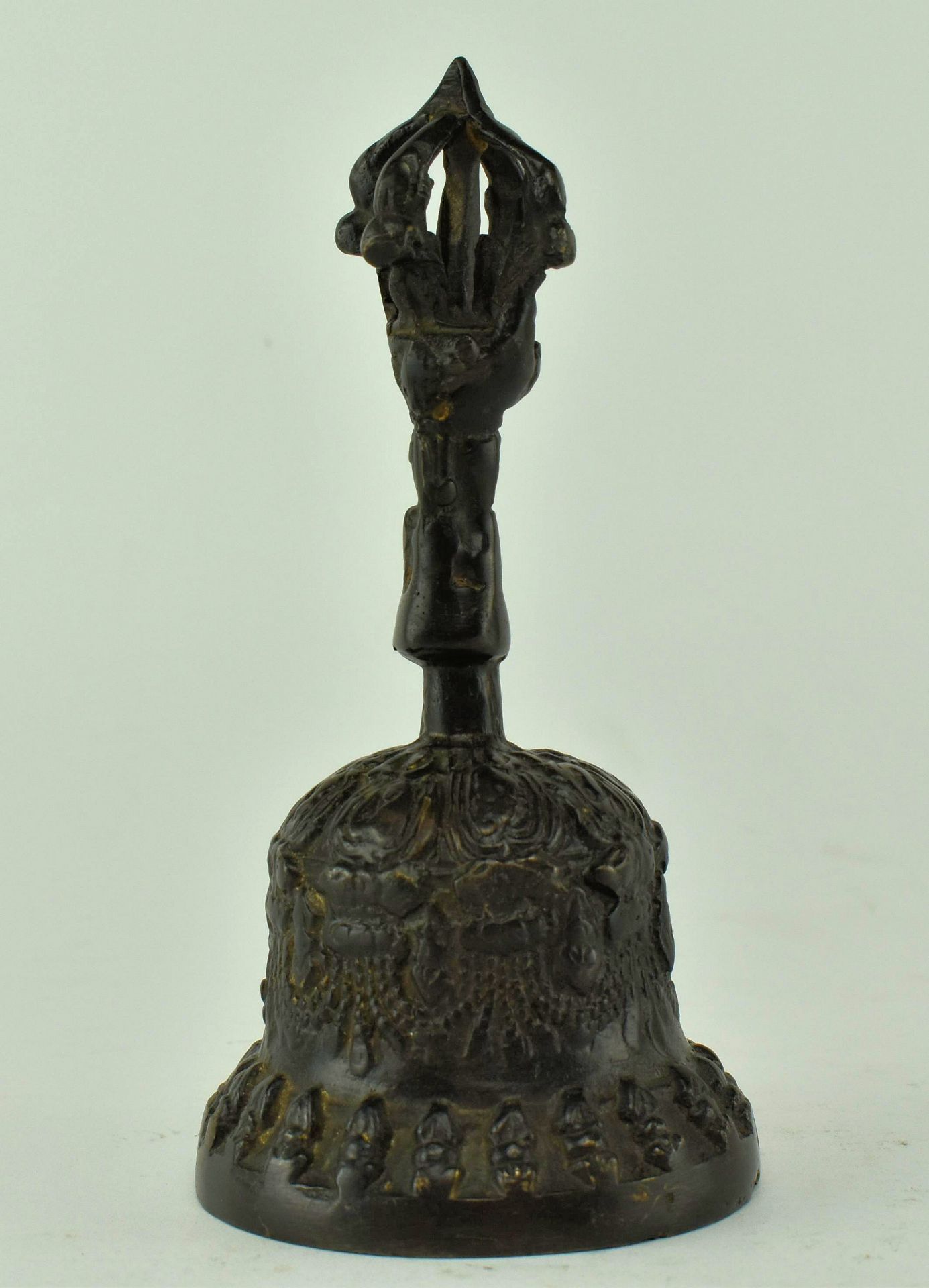 20TH CENTURY TIBETAN BRONZE VAJRA BELL