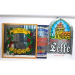 COLLECTION OF THREE PUB BREWERIANA MIRROR SIGNS