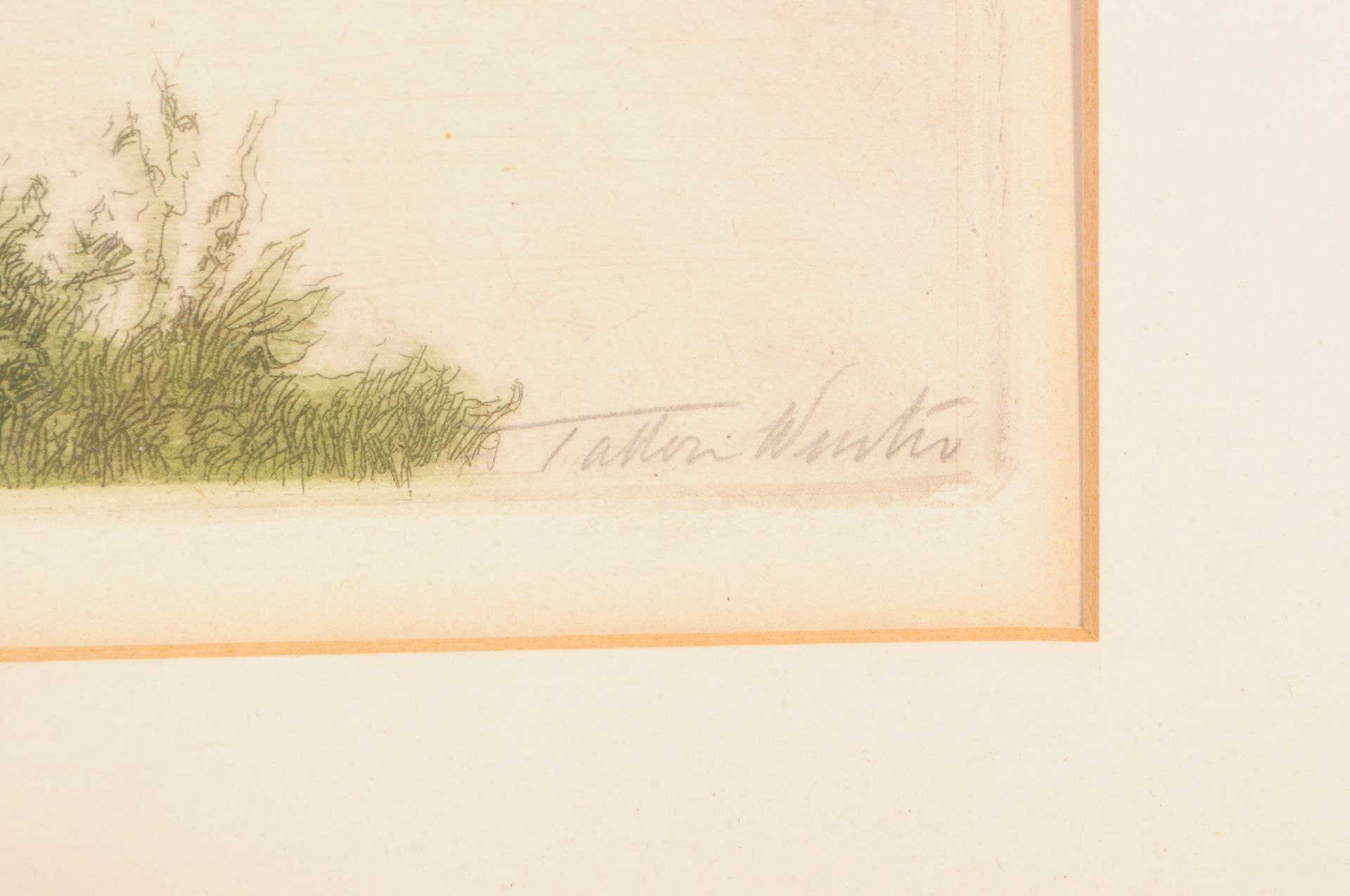 WILLIAM TATTON WINTER - SIGNED COLOURED ENGRAVING - Image 3 of 5
