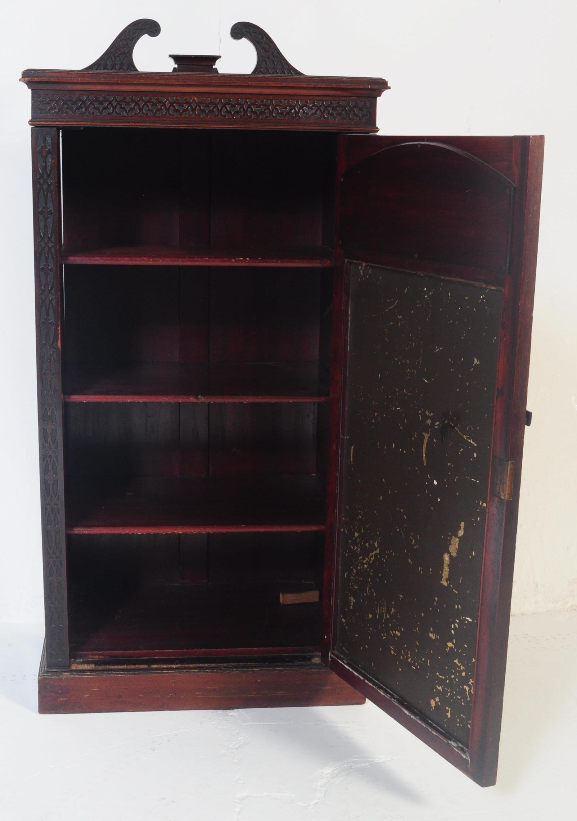 LATE VICTORIAN 19TH CENTURY MAHOGANY PIER CUPBOARD CABINET - Image 5 of 7