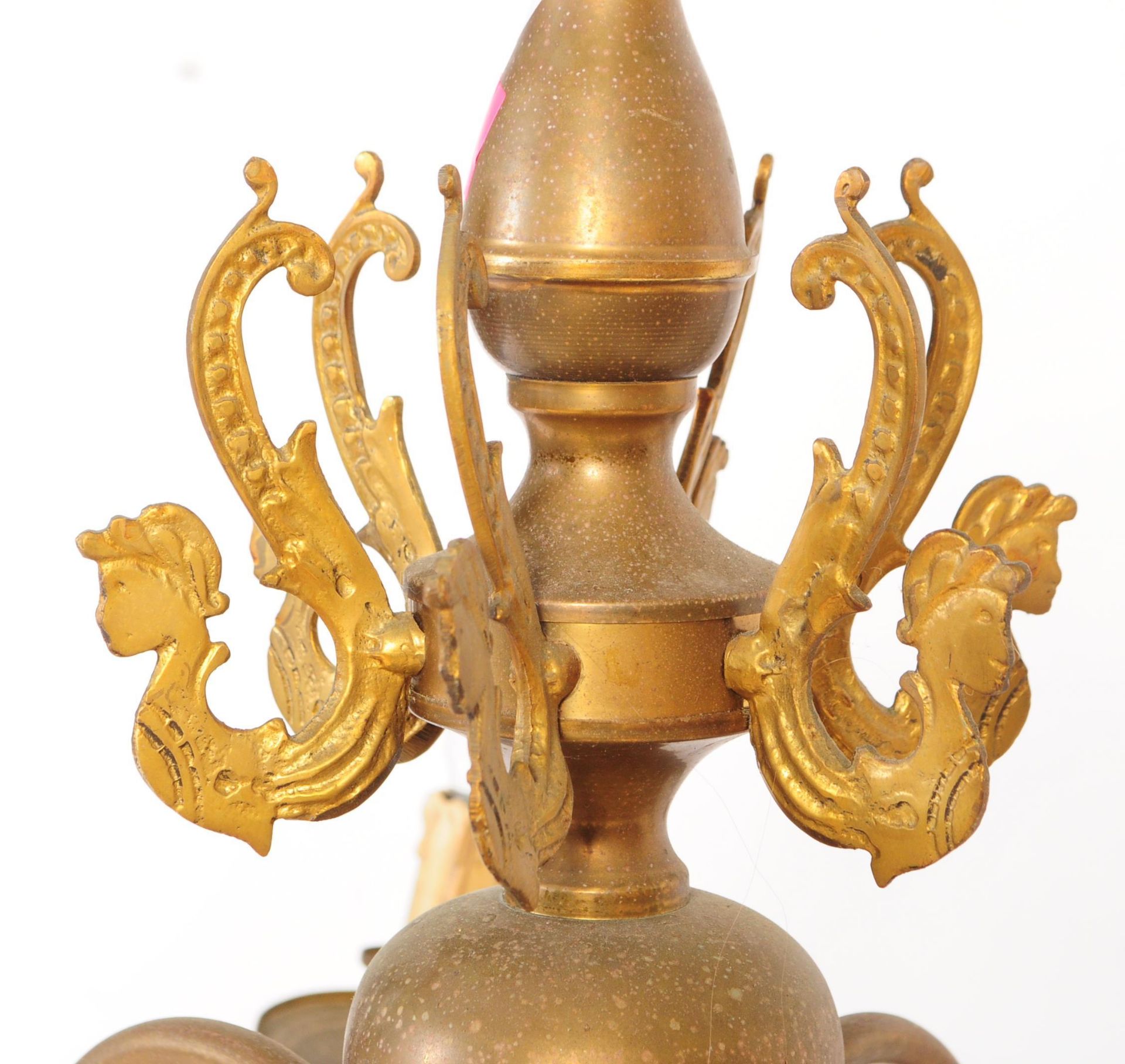 20TH CENTURY DUTCH BRASS EIGHT ARM CHANDELIER - Image 3 of 7