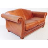 CONTEMPORARY CHESTERFIELD CLUB LEATHER SOFA SETTEE
