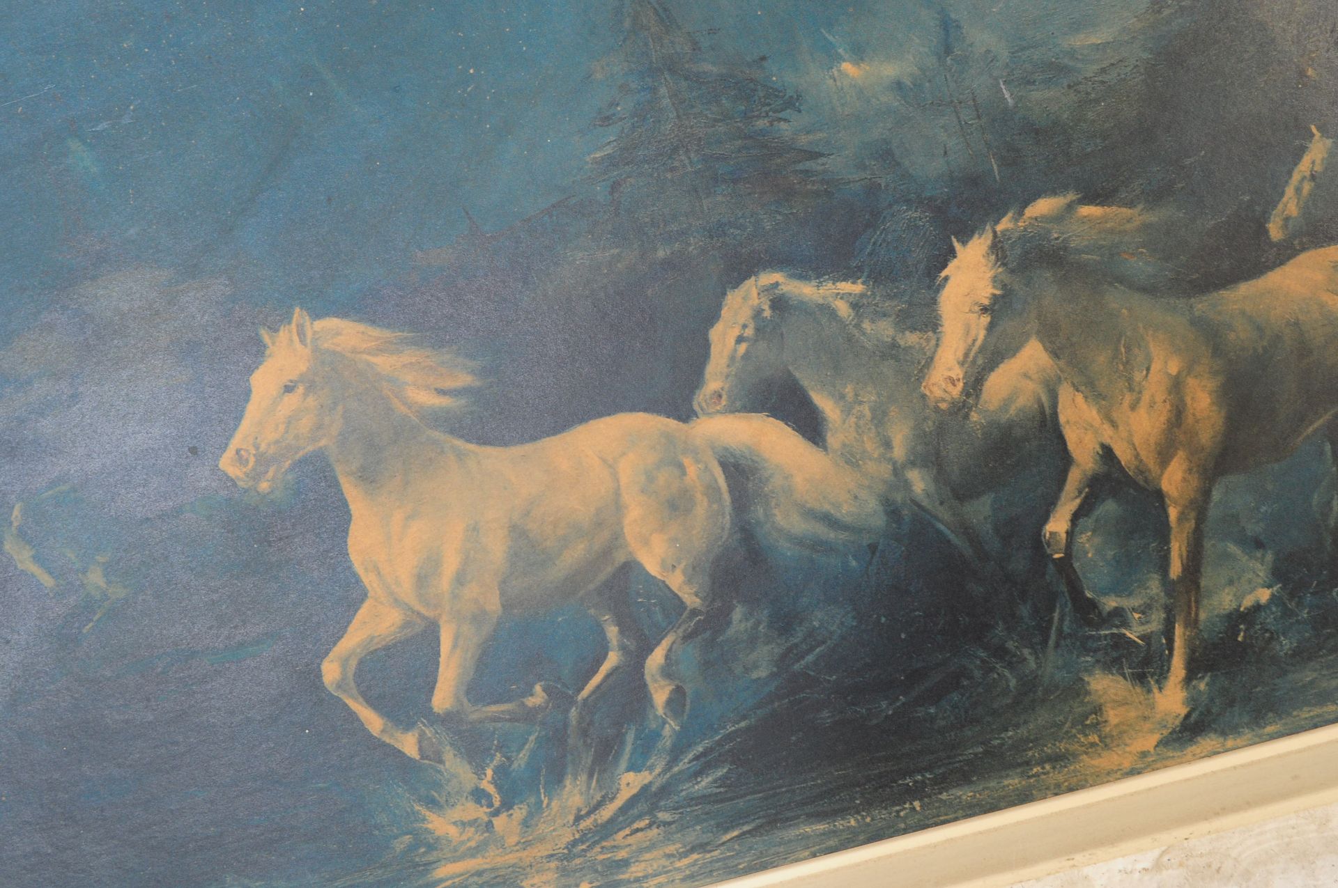 HORSES OF THE NIGHT PRINT ON BOARD BY ALFREDO PALMERO - Image 2 of 5