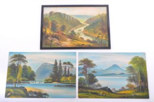 THREE EARLY 20TH CENTURY GEORGE WILLIS PRYCE OIL PAINTINGS