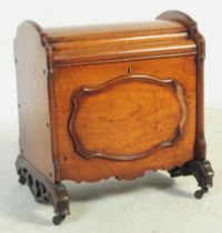 VICTORIAN WALNUT LIDDED MUSIC / MAGAZINE CANTERBURY