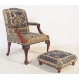 EARLY 20TH CENTURY LOUNGE FIRESIDE ARMCHAIR
