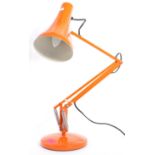 20TH CENTURY ANGLEPOISE MODEL 90 ORANGE TABLE LAMP