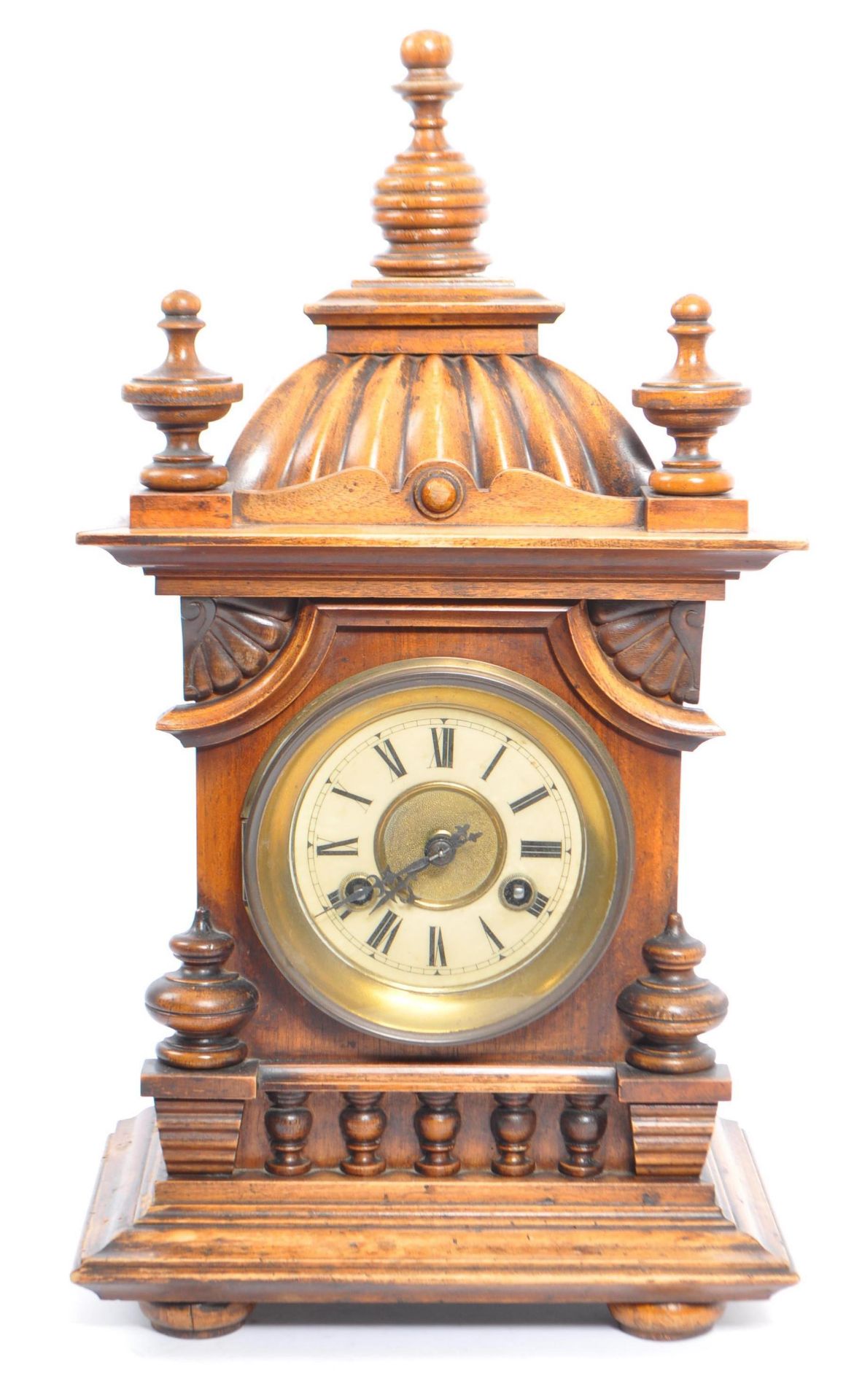 19TH CENTURY MANTEL CLOCK WITH VIENNA REGULATOR CLOCK - Image 2 of 6