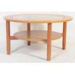 BRITISH MODERN DESIGN - RETRO CIRCULAR COFFEE TABLE