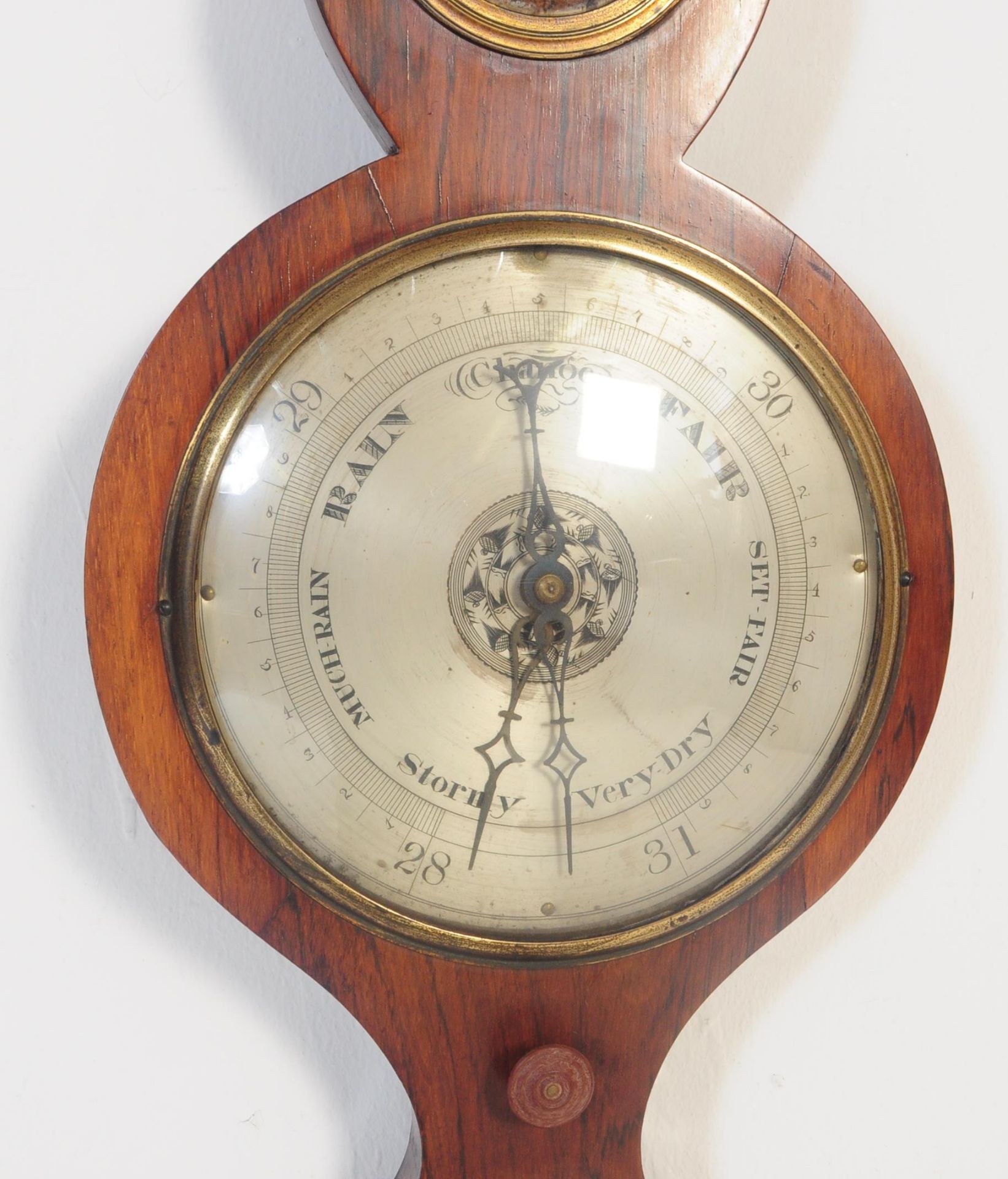 GEORGE III WEST COUNTRY BISHOP OF TROWBRIDGE BAROMETER - Image 6 of 7