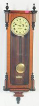 WALNUT CASED LAUREN 8 DAY REGULATOR WALL CLOCK