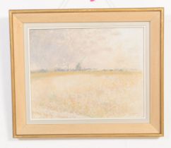 20TH CENTURY JEREMY HOLT OIL ON CANVAS LANDSCAPE PAINTING