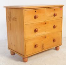 VICTORIAN 19TH CENTURY COUNTRY PINE CHESTS OF DRAWERS