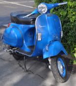 MYX 552X - 1982 VESPA PX125E MOPED / SCOOTER IN BLUE