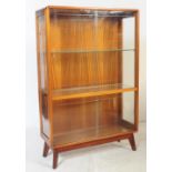 BRITISH MODERN DESIGN - TEAK CHINA DISPLAY CABINET