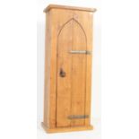 20TH CENTURY ECCLESIASTICAL PINE KITCHEN CUPBOARD LARDER