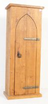 20TH CENTURY ECCLESIASTICAL PINE KITCHEN CUPBOARD LARDER