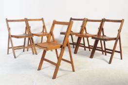 SIX MID CENTURY AIR MINISTRY FOLDING CHAIRS