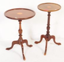 PAIR OF 20TH CENTURY MAHOGANY WINE TABLE