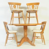 CONTEMPORARY COUNTRY PINE REVIVAL DINING ROOM SET