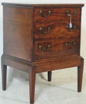 19TH CENTURY MAHOGANY CHEST OF DRAWERS ON STAND