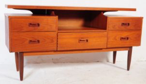 BRITISH MODERN DESIGN - 1960S TEAK WRITING TABLE DESK