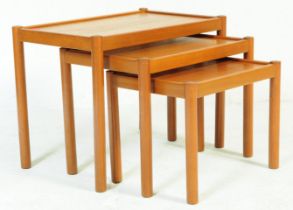 MID CENTURY RETRO TEAK NEST OF TABLES